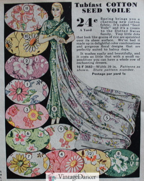 1930 seed fabric, similar to swiss with raised dots