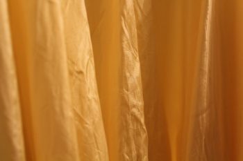 1930s yellow taffeta fabric from a simple evening gown