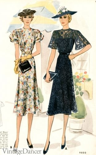Late 1930s Women's Fashion