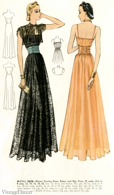 1930's formal attire