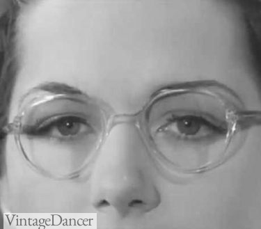 1930s clear frame eyeglasses