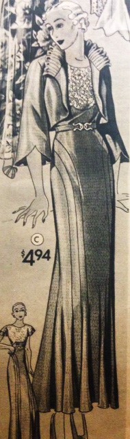 1930s afternoon dress skirt