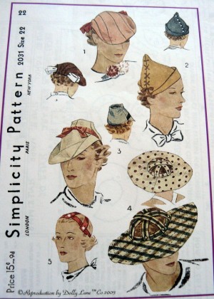 1930s Style Hats - New Vintage Inspired Designs