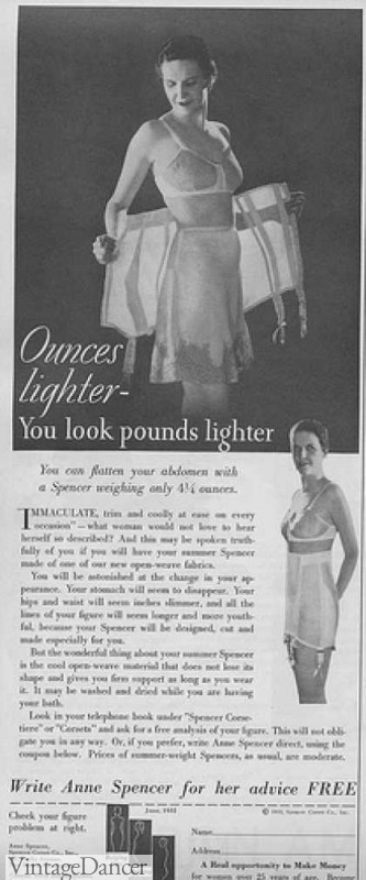 1930s lingerie corset