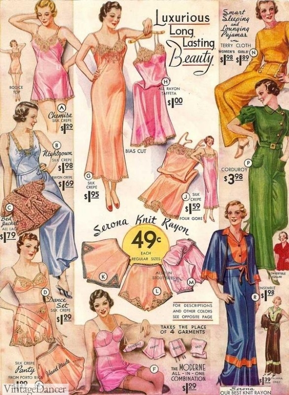 1930s lingerie, vintage lingerie 1930s lingerie pretty ad