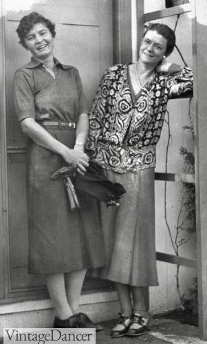 1930s mature women casual fashion