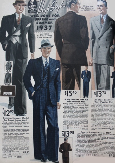 1937 Fashion, Clothing Styles