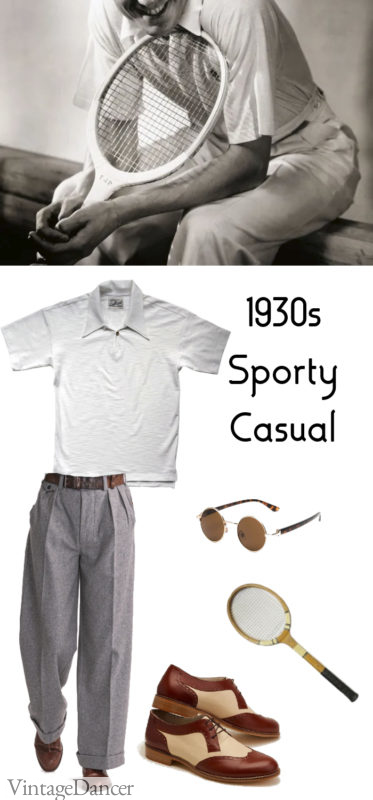 1930s men's silver screen golden age hollywood sporty costume idea - at VintageDancer.com