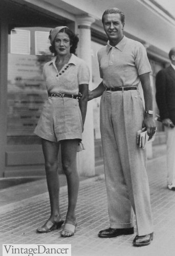 1930s polo shirts and shorts. Click to see more.