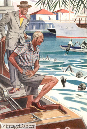 1930s mens shorts summer outfits