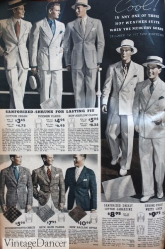 The men's 1930s Palm Beach look, white on white