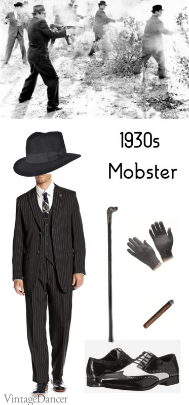 1930s Mobster Gangster Costume idea for Men's 1930s Car Show - at VintageDancer.com