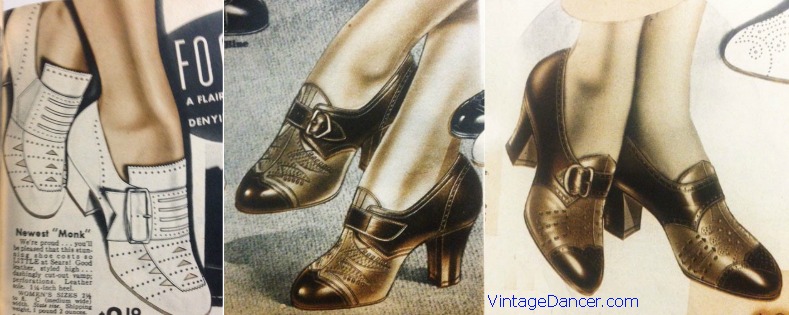 1930s shoes women oxford