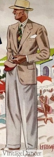 1930s summer fashion for men
