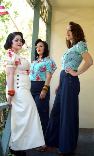 1930s custom sailor pants made by Nudee Dudee