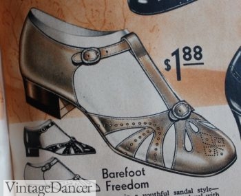 1930s T Strap sandals