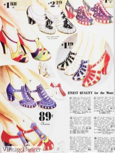1930s sandals shoes