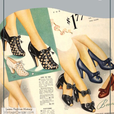 1930s Shoes History: Heels, Oxfords, Boots