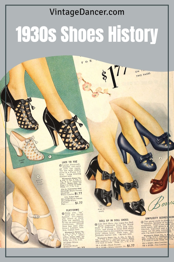 1930s Shoes History: Popular Styles for Women