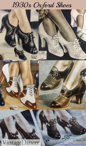 1930s womens shoes oxford shoes heels