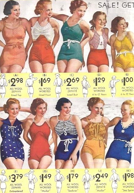 1930s Swimsuits Ladies Bathing Suits History