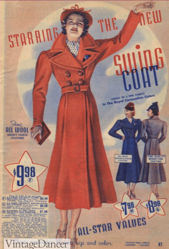 1930s Polo swing coat at VintageDancer