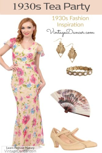 what to wear to a 1930s tea party, garden party, afternoon party, Great Gatsby party, art deco lunch