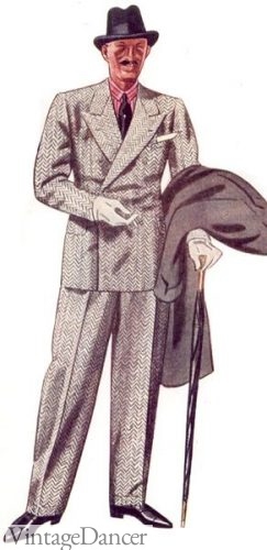 1930s men's tweed suit