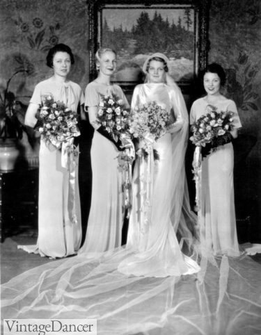 1930s wedding bridesmaid mothers dress