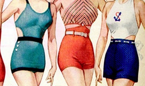 1930s swimsuits, bathing suits
