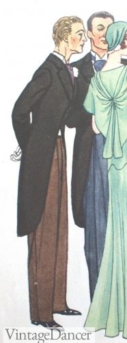 1931 morning suit with brown trousers
