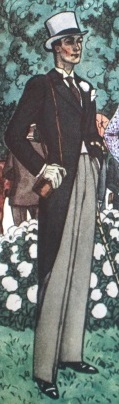 1930s mens morning fashion- formal day wear for the upper classes