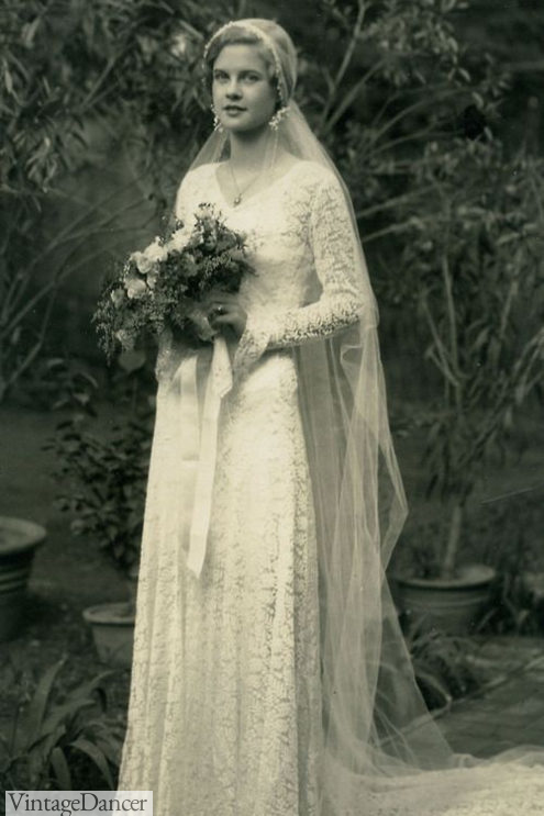 1930s Wedding History - Dresses, Shoes, Accessories