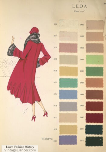 What was the color palette of the 1930s?