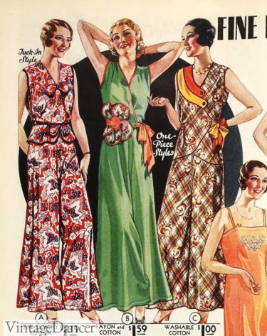 1930s fashion for women 1931 house pajamas could be beach pajamas