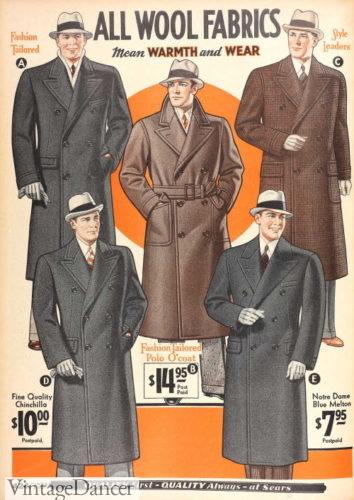 1930s mens 1930s Guards coats