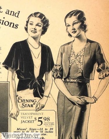 1930s dress jacket bolero