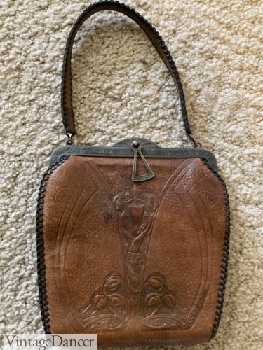 My tooled leather purse (circa 1932) in the 20s style