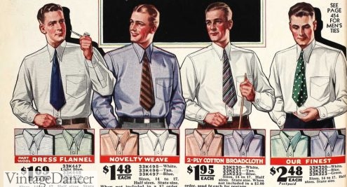 1932 men's basic cotton shirts dress shirts with suit
