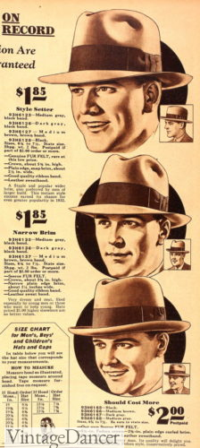 1930s mens hats headwear 1932 fedora hats 1930s mens hat ad