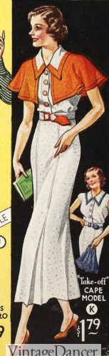 1933 small removable cape