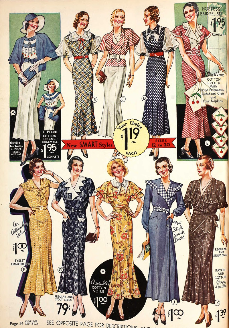 1933 layered jumper dresses wraps daytime 800