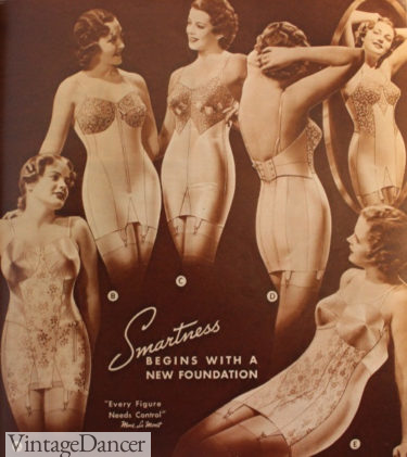 1930s "Every figure needs support" with a corselet