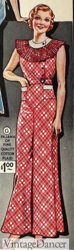 1930s cotton house pajamas