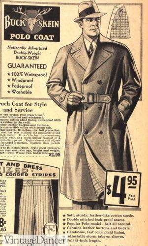 1930s trench coat with raglan sleeve
