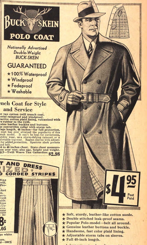 1930s Men's Coat and Jacket Styles