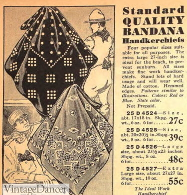 1933 mens bandana handkerchief scarf