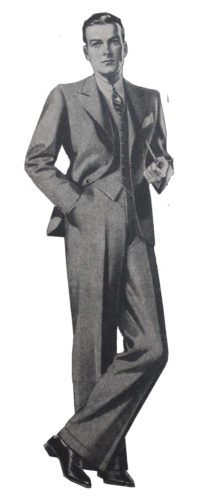 Men's 1933 suit and trousers