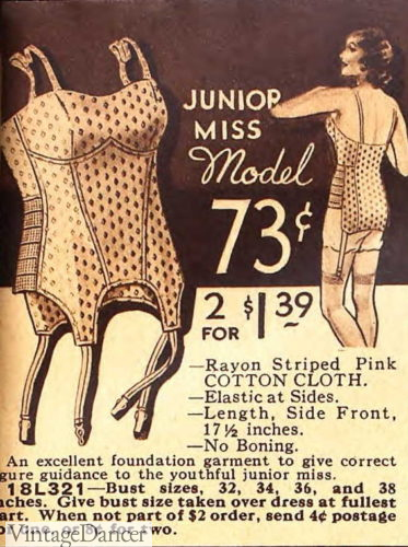 1933 girdle teen lingerie