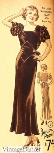 1930s prom dresses